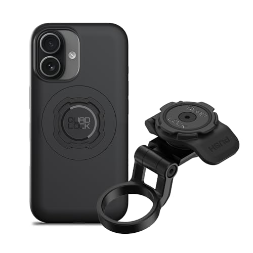 Image of Quad Lock Stem Cap Mount (Adjustable) Bike Kit with iPhone 17 MAG Phone Case