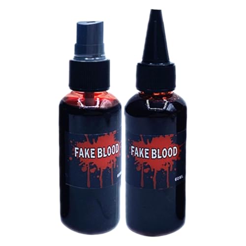 Sangre Falsa Halloween | 60ml Sangre Falsa Coagulada para Cosplay y Maquillaje,Accesorios para Cosplay Halloween Teatro Carnaval Mascarada Cortometraje Escape Room