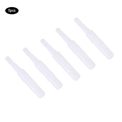 Zerodis 5PCS 4mm/8mm Aquariumadapter, Kunststoff-Wasserrohrrohranschluss Gerade Anschlüsse Luftpumpenschlauchadapter Anschluss für Aquarium-Aquariumzubehör