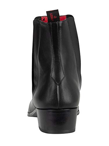 Jeffery West Uomo Stivali in pelle Carlito, Nero