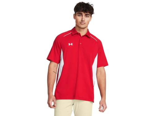 Image of Under Armour Mens Title Polo - Fast Drying SM Red-White
