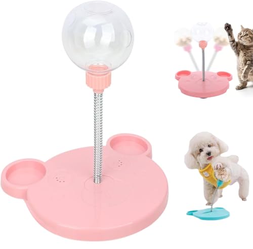 Frundoo Wiggling Dog Treat Toy, Intelligence Toy, Promotes Healthy Eating Habits and Mental Stimulation, Interactive Pet Toy for Small, Medium, Large, Pink