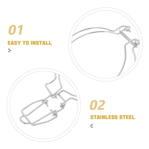 Hebilla de acero inoxidable con clip de metal resistente para conservar alimentos 4