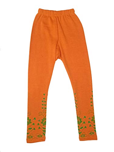 Image of IndiWeaves Girls Combo Pack of Wollen Warm Solid and Printed Leggings for Winters (MultiColor32,13-14 Years) Pack of 5