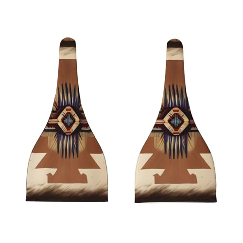 Newborn Baby Hat, Native American Patterns Print Soft Top Knot Beanie Cap, Cute Baby Headwear for 0-6 Months Black3