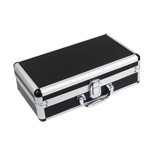 Sharplace Boîte à outils en alliage d'aluminium, mallette de transport, valise en métal polyvalente, conteneur d'instruments, étui rigide, mallette à outils de, 30 Cm X 17 Cm X 9.5