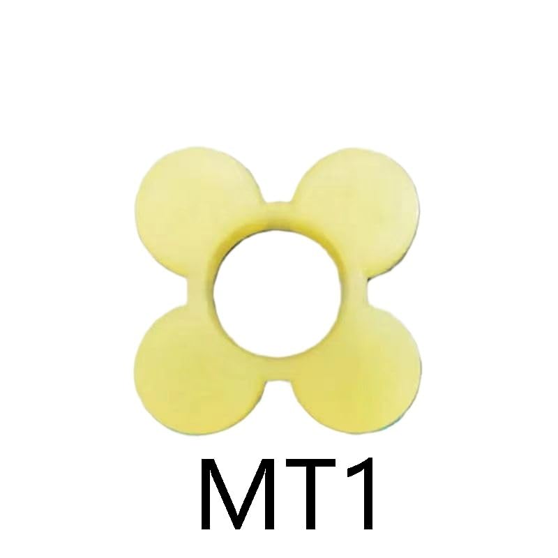 Tampon de joint MT1 jaune, mâchoire d'araignée en PU jaune, amortisseur de couplage d'arbre Flexible for coupleur 4 pièces