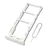 Eonpam Dual SIM Karte Rahmen für Samsung Galaxy A23 5G Card Tray SIM Kartenhalter Slot Schlitten Halter + SIM Pin(Weiß)