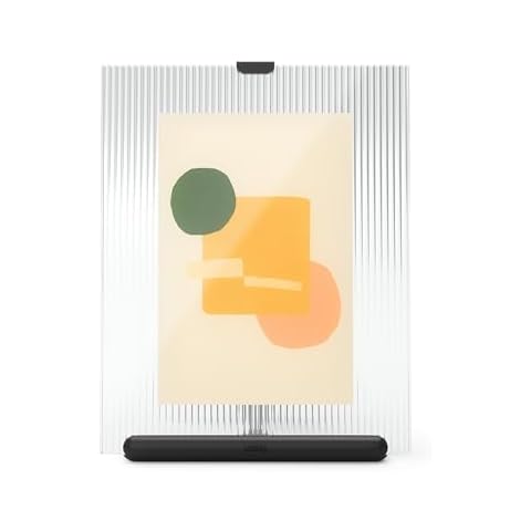 Umbra Flute Floating Picture Frame, Black Cover