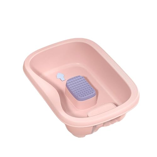 シャンプー台 洗髪器 洗髪槽 介護用シャンプー台 洗面器 寝たきり 介護用 耐久性 クッション付き シャンプーハット 収納簡単 持ち運び便利かがまずに髪を洗う 大人用 簡易シャワー 洗面台 高齢者 訪問介護 入院 介護者用 (ピンク)