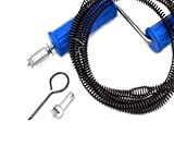 5.5M Rohrreinigungsspirale, ø10mm Abflussreiniger Spirale, Flexible Spirale mit Kralle mit...