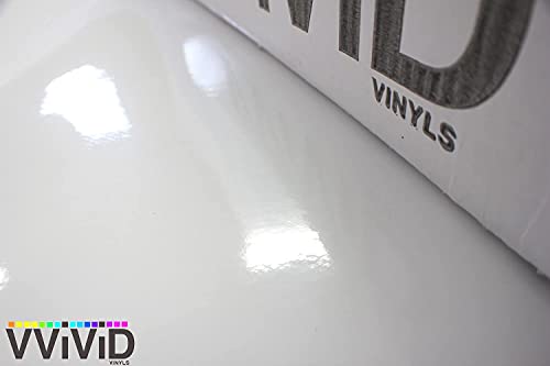 Image of VViViD White High Gloss Realistic Paint-Like Microfinish Vinyl Wrap Roll with Air Release Technology (50ft x 5ft (with Tool Kit))