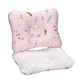 Babykissen Plagiozephalie Cotton,Baby-Kissen für den Kopf,Atmungsaktives,hilft EIN Plattkopfsyndrom vorzubeugen und zu behandeln,Nackenstütze für Kinderwagen oder Bett (A3, 25x20cm)