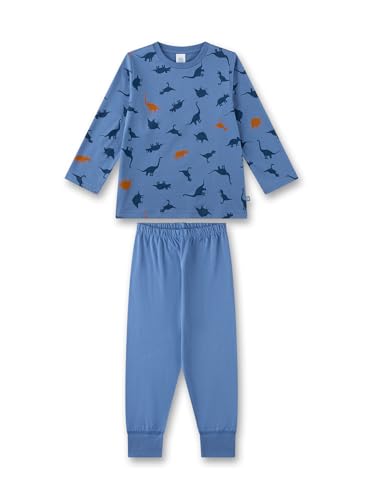 Sanetta Jungen-Schlafanzug lang blau | Hochwertiger und bequemer Schlafanzug aus Baumwolle für Jungen. Pyjamaset für Jungen 116
