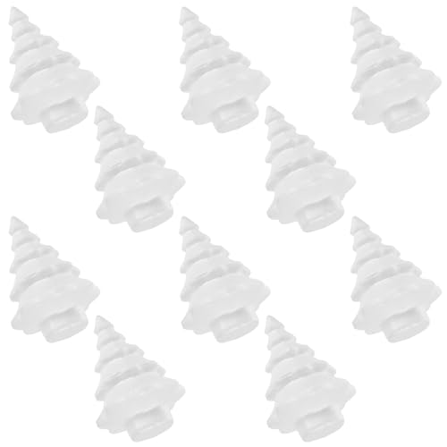 Healifty 10 Piezas Árbol de Navidad de bricolaje Mesa de Navidad formas de espuma White