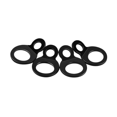 Unomor 2pcs Motorcycle Trailer Pull Ring Tow Trailer Hitch for Motorcycle Hook Motor Bike Universal Ring Black