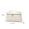 Rejolly Crossbody Bag for Women Small Pouch Top-Handle Leather Bag Designer Shoulder Handbag Quiet Luxury Trendy Purse Cream White #3