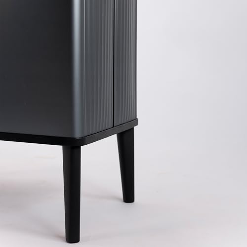 CURVER Verto 54L High Waste Bin, Push Lid, Sleek Design, Easy Assembly, Recycling Friendly, Pearl Grey - Image 6