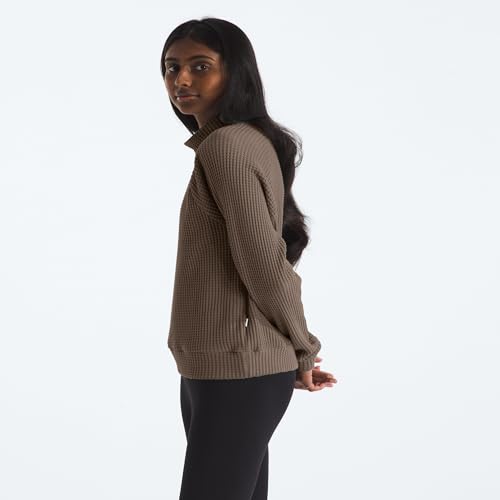 THE NORTH FACE Women's Long Sleeve Mock Neck Chabot Shirt | Cotton Thermal Shirt With Raglan Sleeves & Funnel Neck2