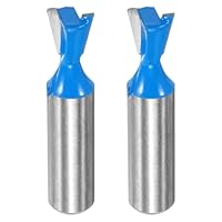 QUARKZMAN 2 Stück Dovetail-Fräser 1/2\ Durchmesser 1/2\ Schaft Wolframkarbid 14 Grad Dovetail-Gelenk-Bohrer für Box Schublade Schrank Gelenke Feine Holzbearbeitung