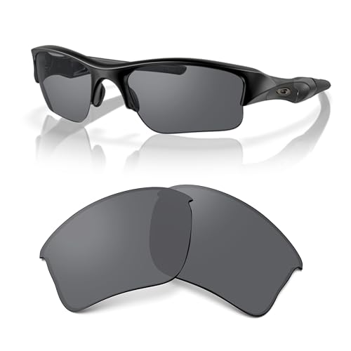 Image of Oakley Flak Jacket XLJ OO9009 Replacement Lenses for Men for Women | In Black Iridium, Prizm Daily & Prizm Golf. Polarized options available. Bonus 4-piece care kit included.