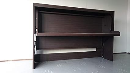 Amazon デスクベッド ダークブラウン ガラスステーション東京 寝具