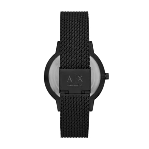 Armani Exchange Stainless Steel Analog Black Dial Men Watch-Ax2760, Black Band - Image 4