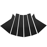 SCITOO Black Pillar Posts for Chevy Impala 2014-2016 6pc Set Door Window Pillar Posts Cover Trim 6pc