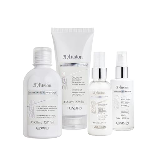 London Cosméticos - Kit 3D Fusion Day By Day Shampoo + Condicionador + Multifuncional + Sérum | Lond