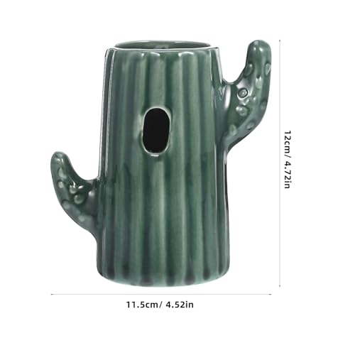 Soporte de cactus para botellas de hámster de cerámica estable 3