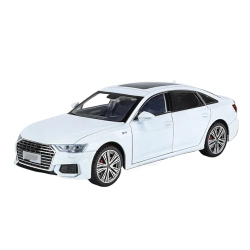 Audi A6L 1:18 voiture miniature en métal blanc moulé sous pression pour collectionneur