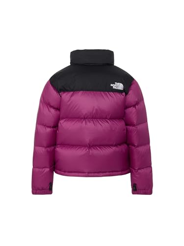 THE NORTH FACE Short Nuptse Jacket ブラック/ロックスバリーピンク XL