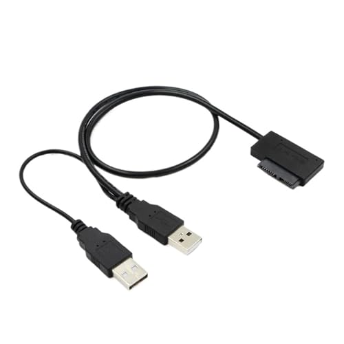 Cable adaptador SATA a USB 2.0 con alimentación externa miniatura 2