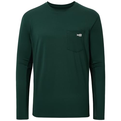 Image of BASSDASH Men's UPF 50+ Performance Long Sleeve T-Shirt UV Sun Protection Fishing Hiking Sports Shirts