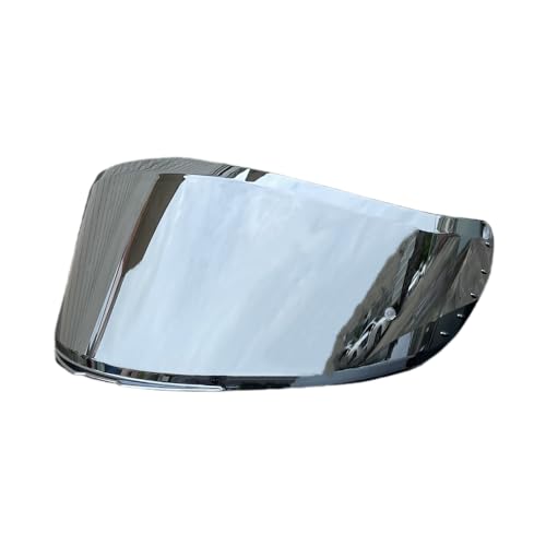 XYJTC Motocicleta Visera for casco de motocicleta MT V14 Targo Revenge 2 Rapide Pro Blade 2 SV con protección UV (transparente)(Revo Deep Red)