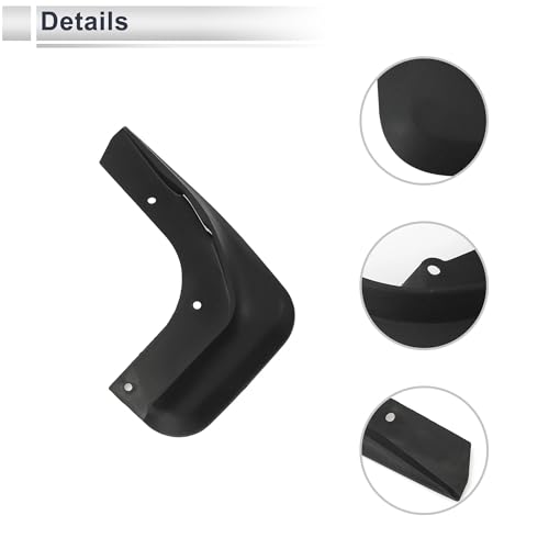 Image of X AUTOHAUX 1set Front and Rear Mud Flaps Splash Guards Mud Guards for Volvo V40 2013-2019 W /Mount Accessories