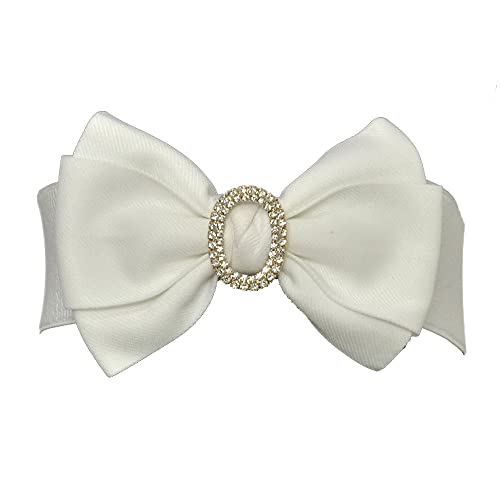 Women's Elastic Bow-Knot with Crystal Waist Belts Stretch Corset Wide for Elegant Princess Dress