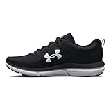 Under Armour Women's Charged Assert 10, (001) Black/Black/White, 9, US