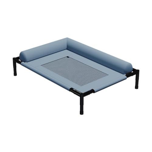 MagiDeal Cuna de Mascota de Mascota elevada, Hamaca de Perro Resistente para Perros Resistente portátil para Perros, Blue Gray M