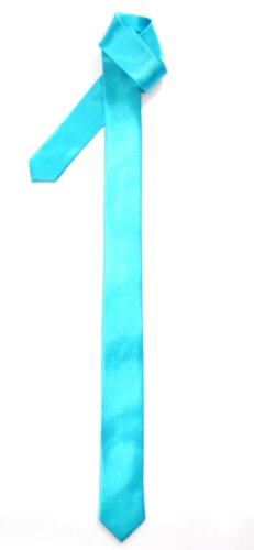 Cravate fine Retreez - styles et couleurs variés - Turquoise - Taille Unique
