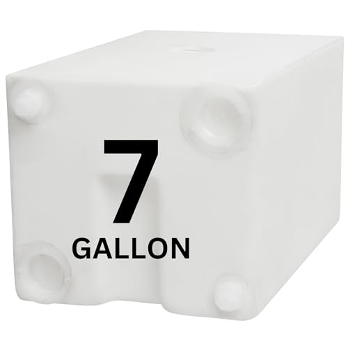 Image of 7 Gallon RV Fresh Water Tank, Potable Water Storage Tank for Drinking, Cooking, Cleaning, Showering, for Campers, Trailers, Motorhomes, RVs, Cube Shape, 17.5 inch x 11 inch x 10 inch (WT-5600)