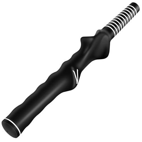 KINGRASP(2 Piece) Golf Club Grip, Golf Swing Trainer Training Grip, Left and Right Hand Auxiliary Practice Teaching aids,Help Kids and Woman Beginner Learn Correct Grip Posture.
