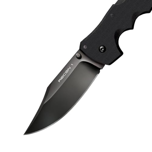 Image of COLD STEEL Recon 1 4 inch S35VN Razor-Sharp Blade 5.375 inch G-10 Handle Tactical Folding Knife w /Tri-Ad Lock, Ambidextrous Pocket /Belt Clip