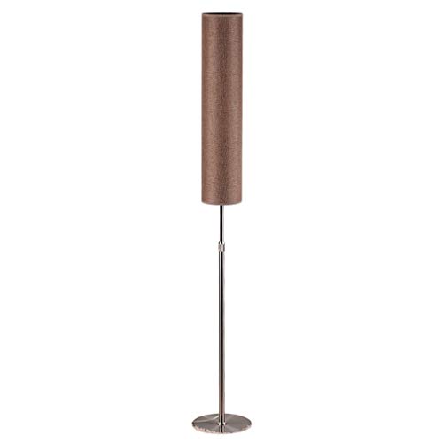 Tingting1992 lampadaire Lampadaire rétractable, Lampe de Table de Chevet Chambre Simple créative Nordique Salon Nordique, Design Moderne, Abat-Jour Brun + Ampoule Blanche Lampe (Color : Brown)