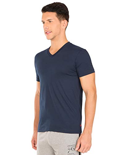 Image of Jockey Men's Solid Regular Fit T-Shirt (2726-0105-BLACK XX-Large)