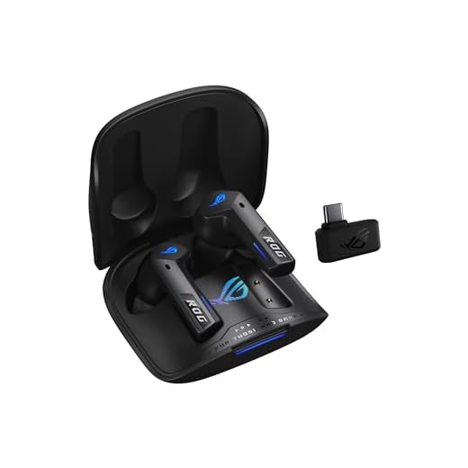 ASUS ROG Cetra True Wireless SpeedNova Black RGB In-Ear Gaming Kopfhörer (ROG SpeedNova Wireless-Technologie, AI-Mikrofon, Geräuschunterdrückung (ANC), 46 Std. Akkulaufzeit, kabelloses Laden, schwarz)