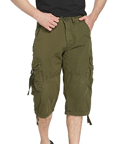 00s kmrii cargo sarouel pants shorts パンツ DONGD Mens Cargo Shorts 3/4 Relaxted Fit Capri Pants Below Knee