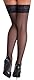 Cottelli Legwear Damen Halterlose Strümpfe, Schwarz, 5