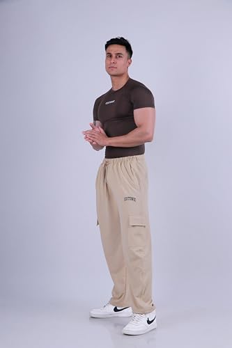 Image of COITONIC Men Compression Half Sleeves Round Neck T-Shirt for Gym and Sports Wear