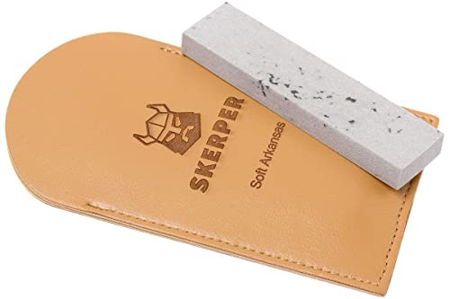 Pierre A Aiguiser De Poche Skerper Arkansas NAPO01 Soft Arkansas pour Petits Outils ou Sur Le...